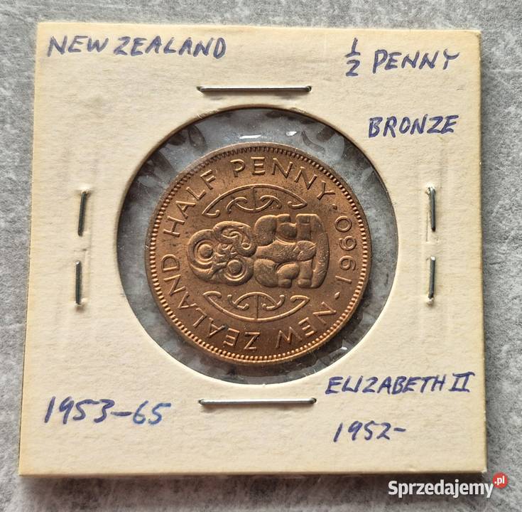 C16 NOWA ZELANDIA 12 Pensa 1960 r Numizmatyka