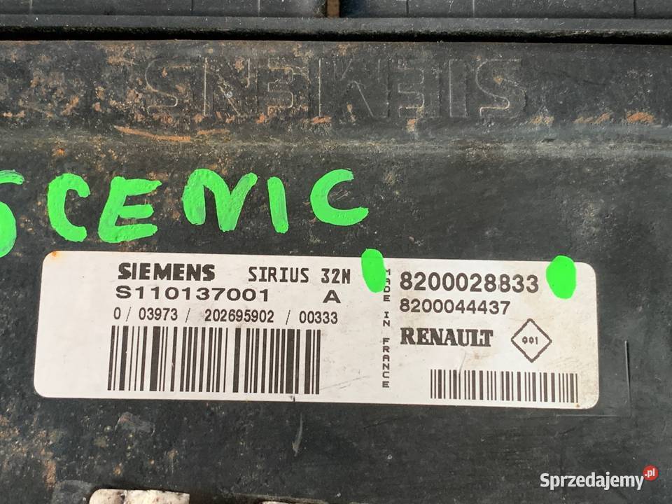 Komputer Renault Scenik 8200028833 Margonin sprzedam