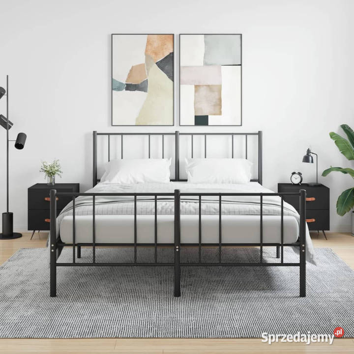 Szafki nocne 2 czarne 40x35x475 WM827247 mazowieckie Warszawa