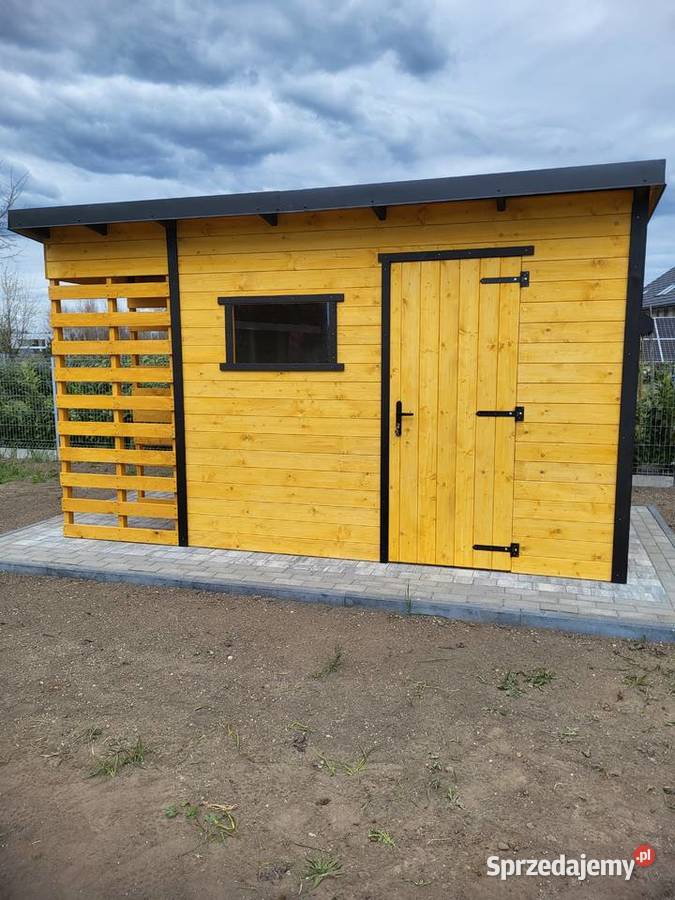 Domek narzędziowy ogrodowy 3x2 z drewutnią Domki narzędziowe