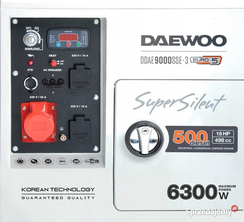DAEWOO DDAE 9000SSE3 DIESEL AGREGAT GENERATOR Opalenica