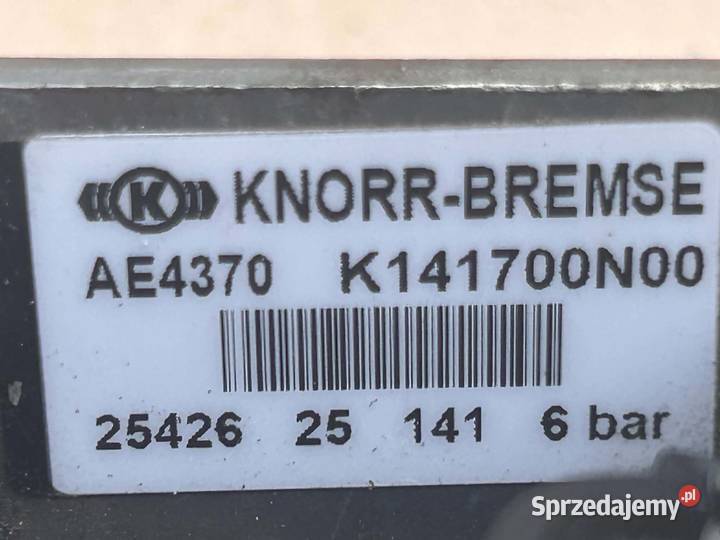 ZAWÓR WIELODROŻNY KNORR BREMSE K141700N00 Pozostałe Sulechów sprzedam