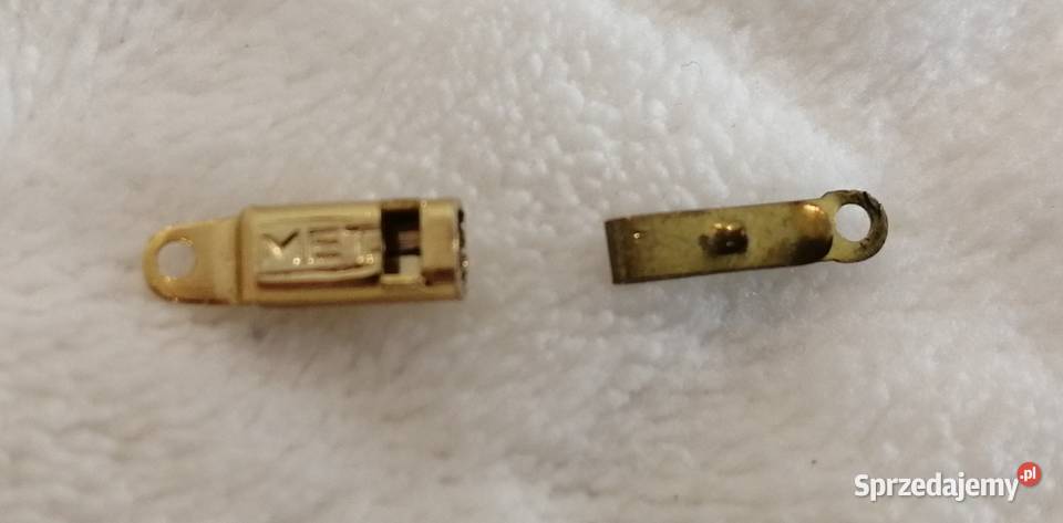 Zapięcie wsuwane do łańcuszka 3x4x17mm złoty