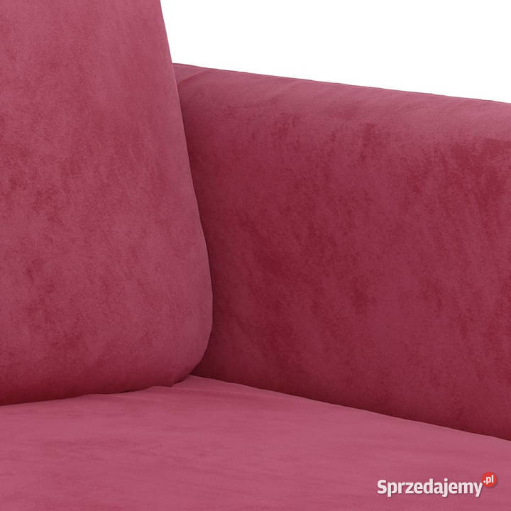 Sofa 3osobowa winna czerwień 180 obita aksamitem Warszawa