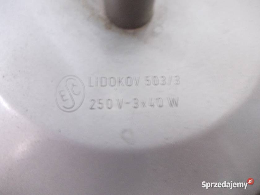 Stara wisząca lampa PRL vintage Czechosłowacka sprzedam