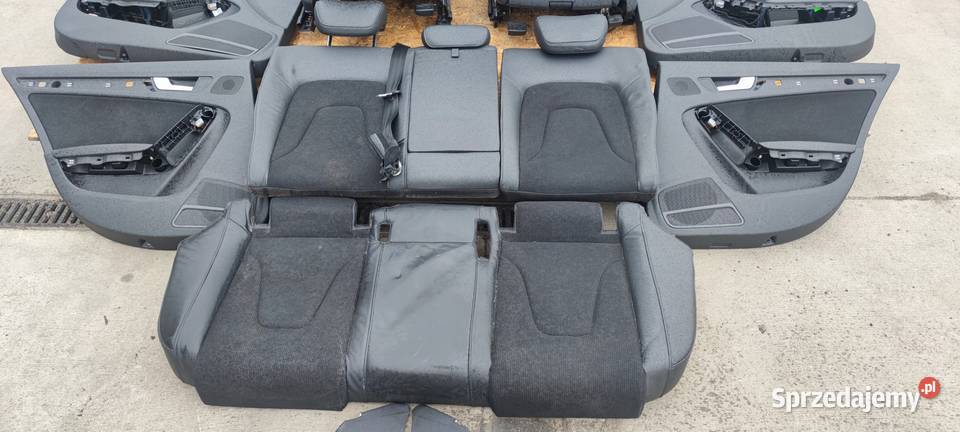 FOTEL FOTELE AUDI A4 B8 S LINE SKÓRA MATERIAŁ 2 Fotele i kanapy śląskie Przystajń