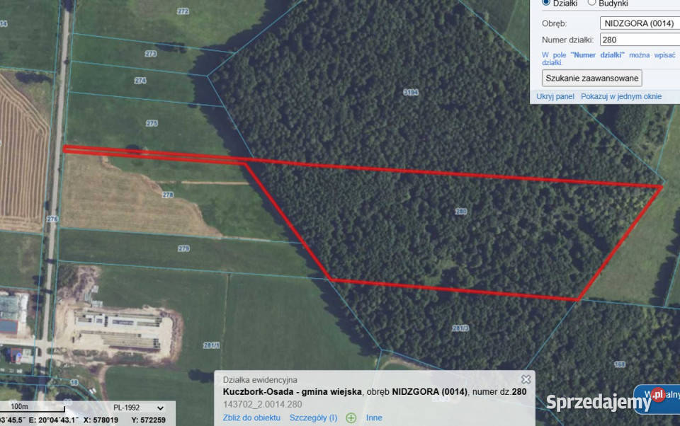 Las o powierzchni 523 ha olcha pow żuromiński 52300m2 Nidzgora