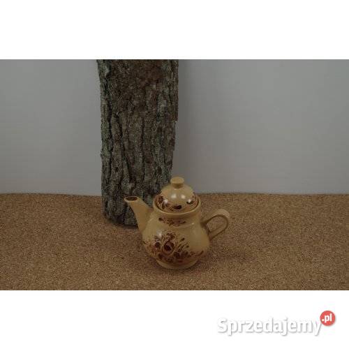 Ceramiczny imbryk dzbanek do herbaty vintage PRL