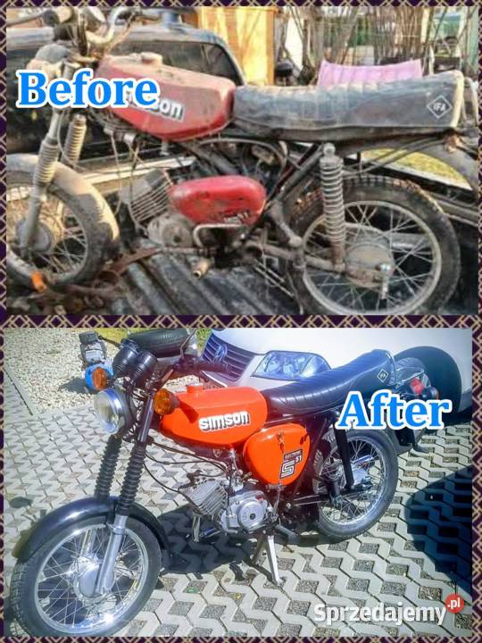 Naprawa simson MZ etz Studniska Dolne