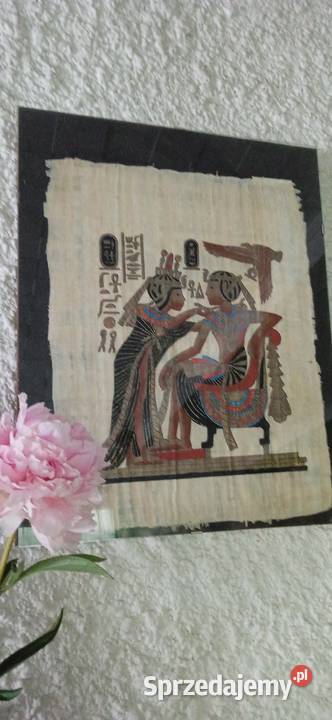 Dwa papirusy egipskie i jedena kolorowa mozaika Szczecin