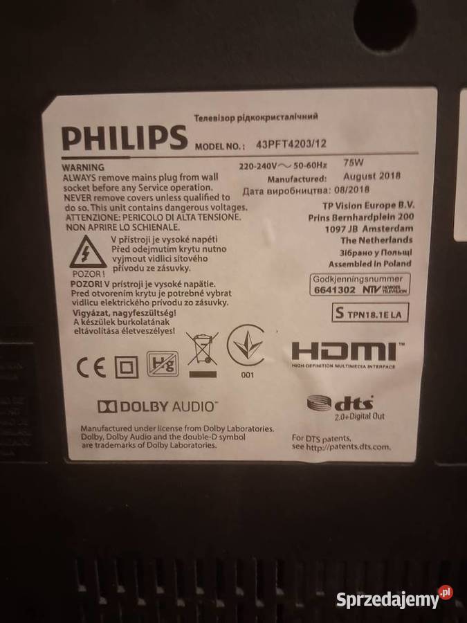Telewizor philips Dzierzążnia