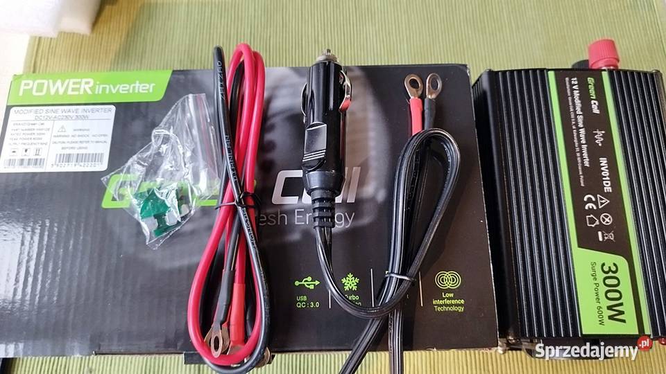 Przetwornica napięcia Green 12V na 230V 300W600W podlaskie Czarna Białostocka