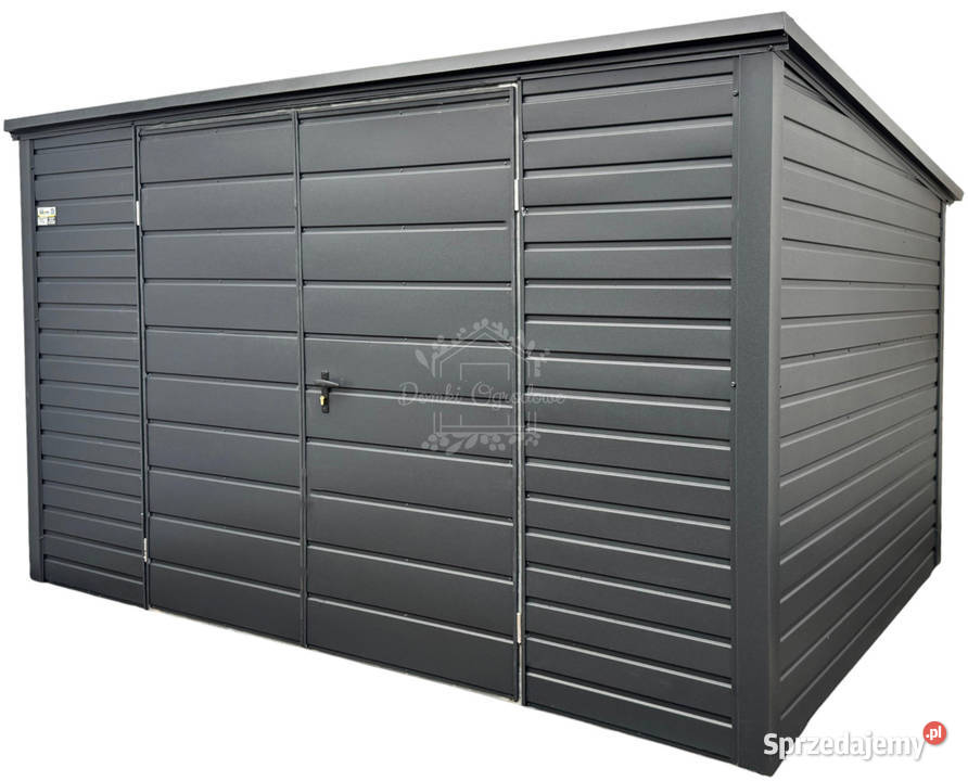 Schowek domek ogrodowy 4x25m Brama dwuskrzydłowa wielkopolskie