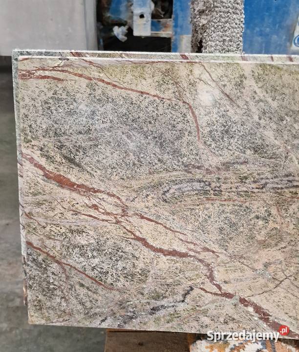 Schody marmurowe z marmuru Rainforest Green Luboń