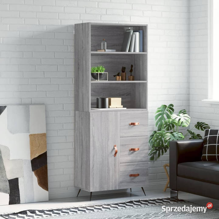 Witrynka szary dąb sonoma 695x34x180 materiał mazowieckie Warszawa sprzedam