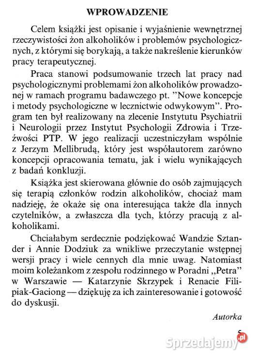 Żony Alkoholików Współuzależnienie terapia śląskie Częstochowa