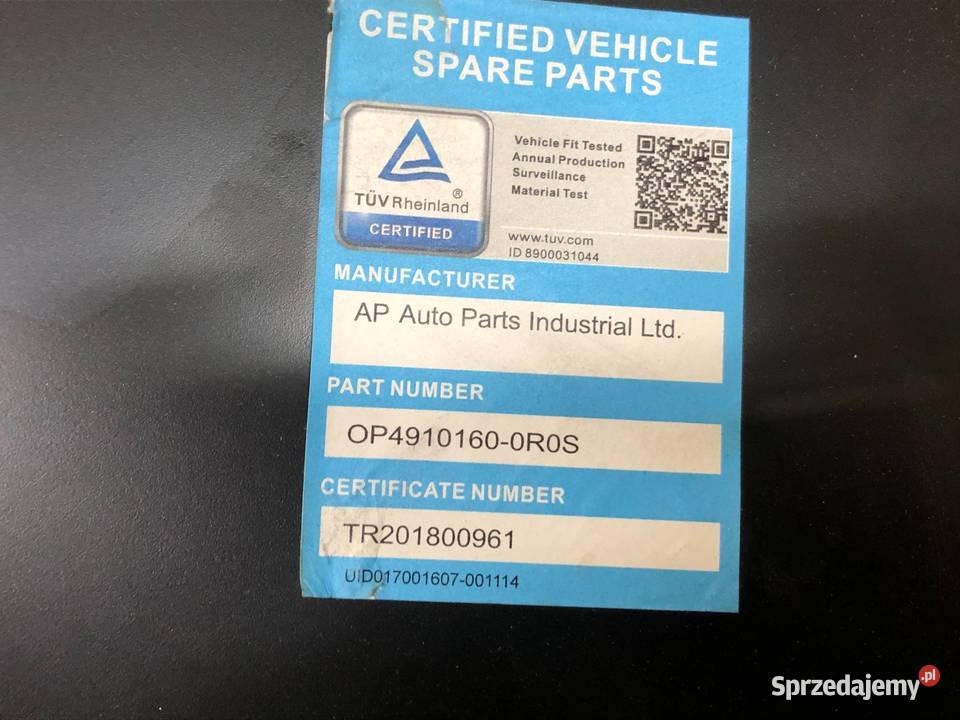 Opel Astra J 20092018 5drzwi sedan Błotnik przód Skarżysko-Kamienna