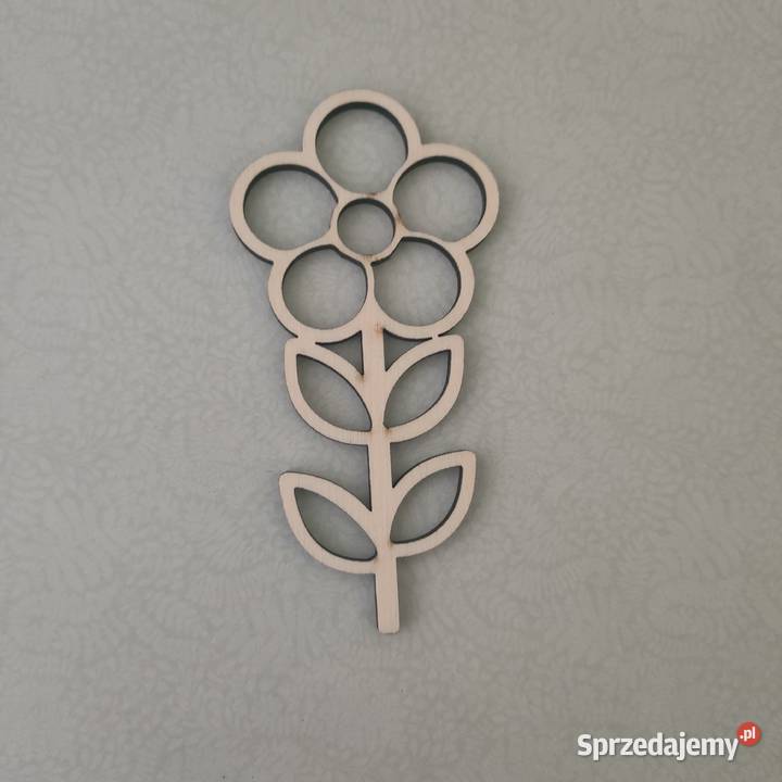 Kwiat sklejka drewno decoupage scrapbooking Tczew sprzedam
