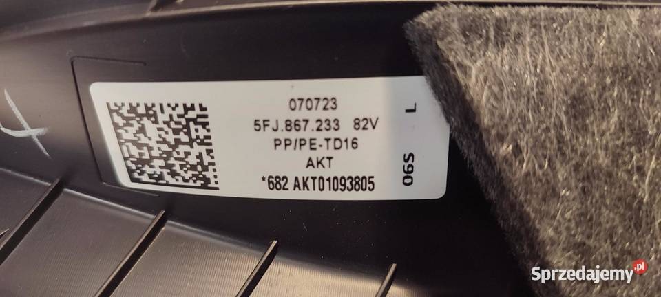 SEAT TARRACO OSŁONA SŁUPKA LEWY PRZÓD 5FJ867233