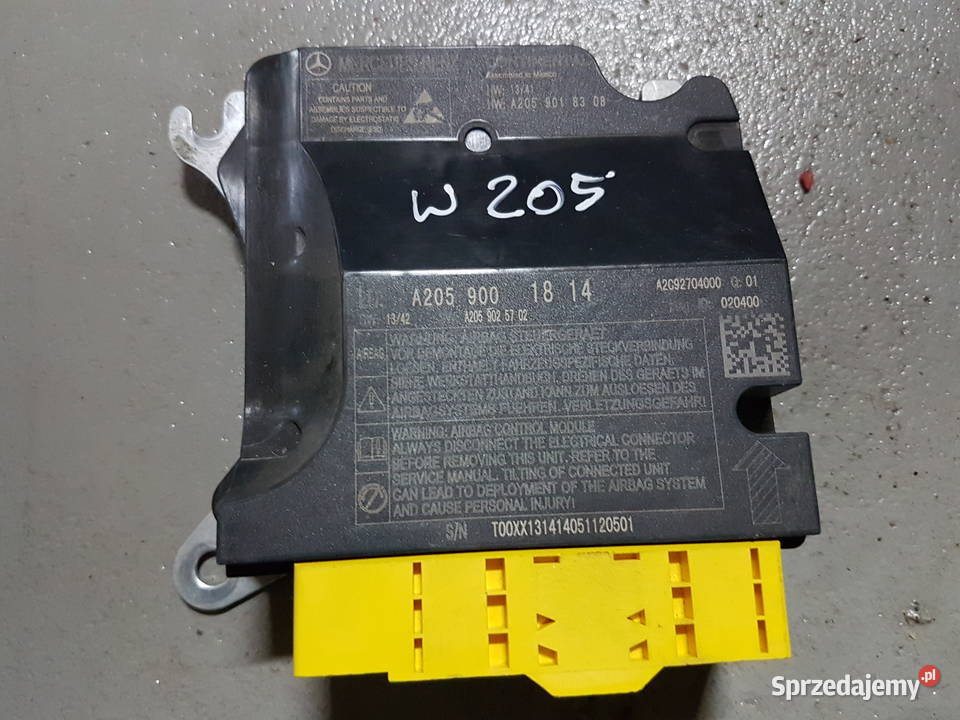 MERCEDES C KLASA W205 SENSOR PODUSZEK MODUL Turek