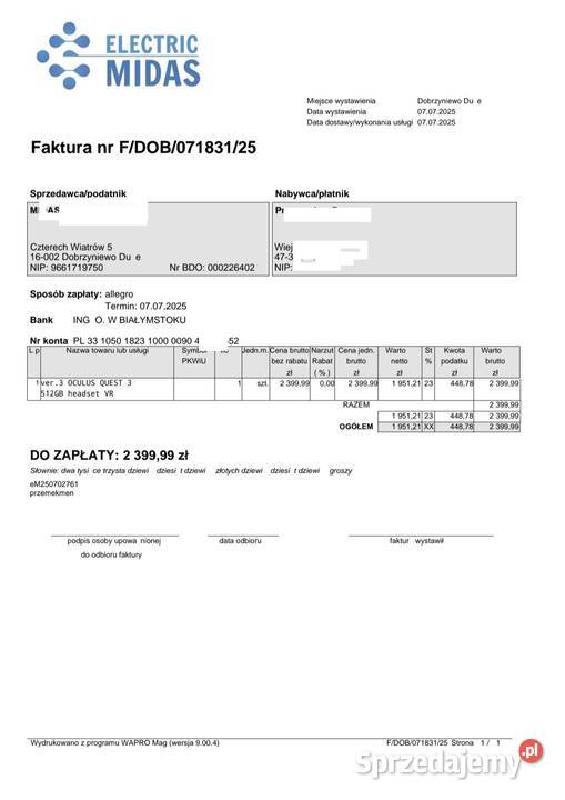 Gogle vr meta quest 3 Ścigów sprzedam