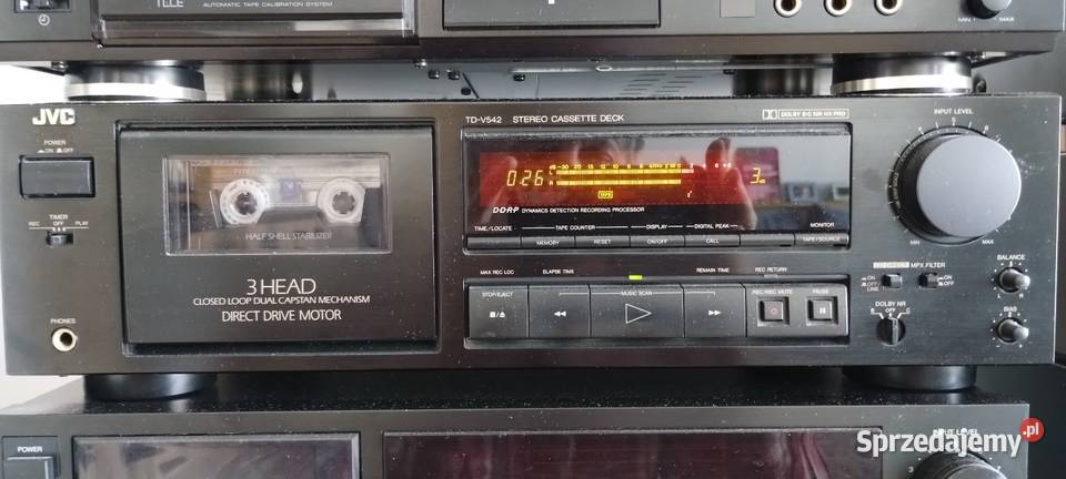 Magnetofon deck 3 głowicowy JVC TDV542