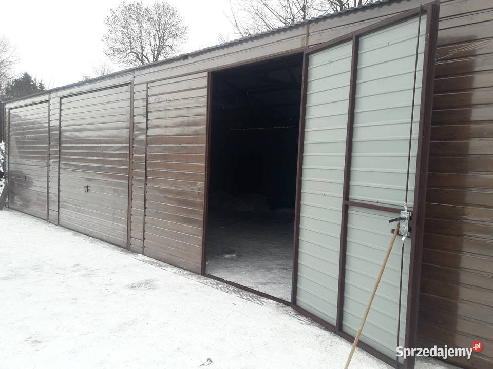 GARAŻ BLASZANY ORZECH Garaże Blaszane Magazyn