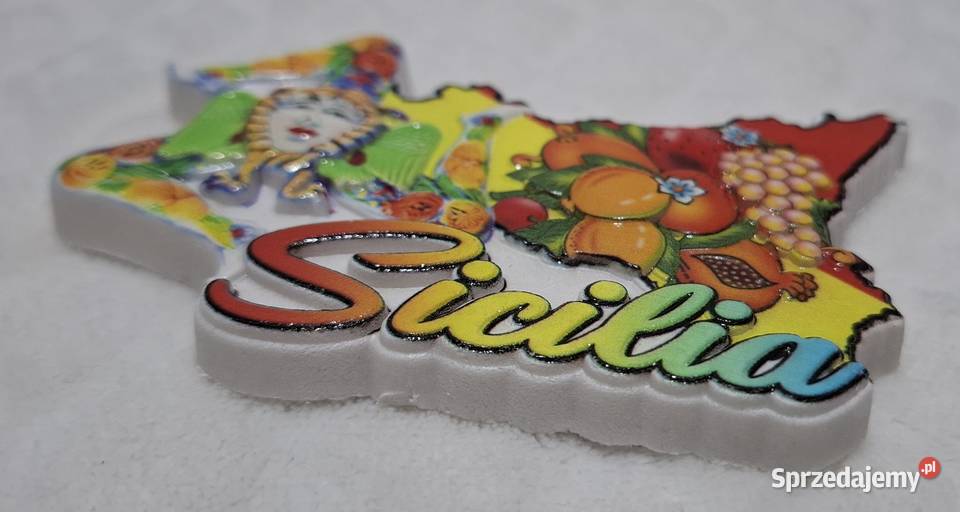 Magnes na lodówkę flaga Sicilia 10x65 Kolekcje Czeladź