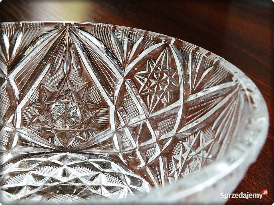 Cukiernica Bomboniera Kryształ z lat 6070tych Porcelana i szkło Żary