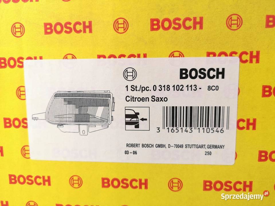 LAMPA LEWY PRZÓD CITROEN SAXO 9699 BOSCH sprzedam