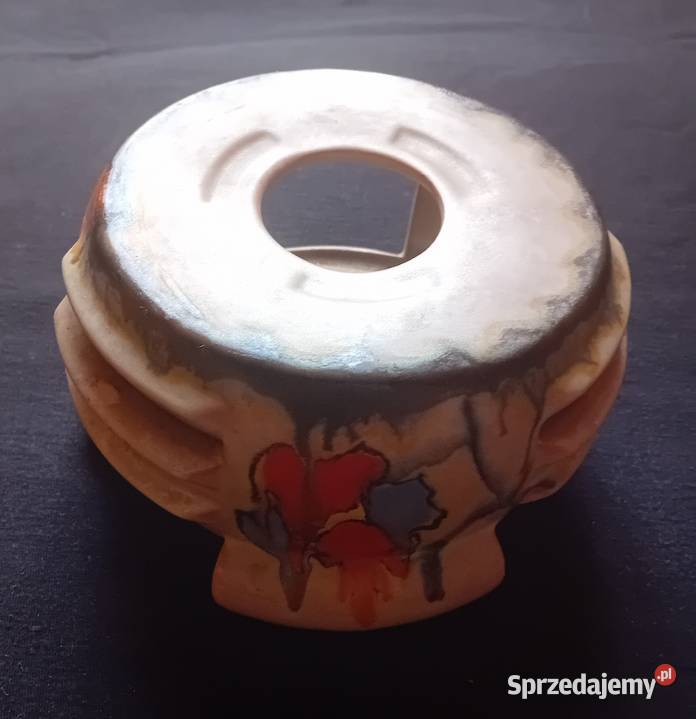 Ceramiczny podgrzewacz art deco Georgenthal wielkopolskie Koźminek
