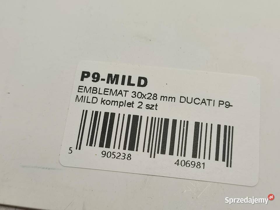 EMBLEMAT 2 30x28 mm DUCATI P9MILD NOWY