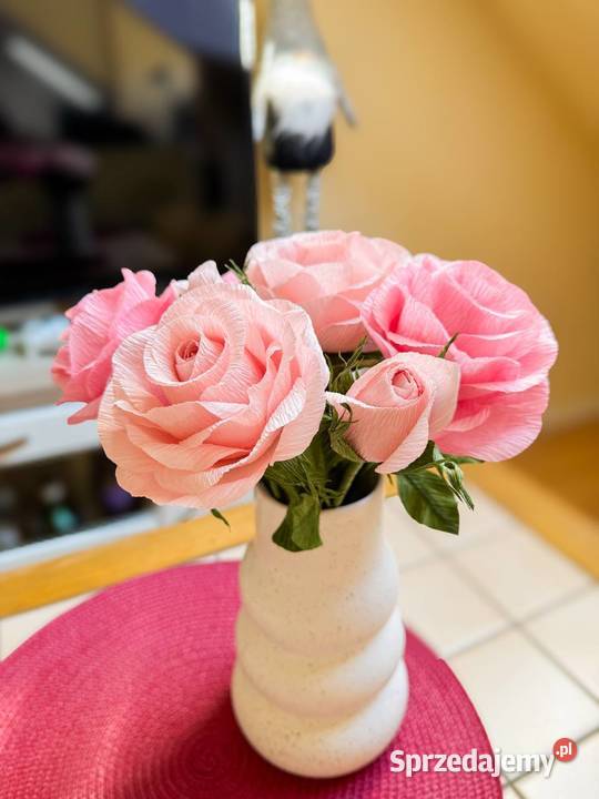 Róże z krepiny włoskiej do wnętrz Zielona Góra