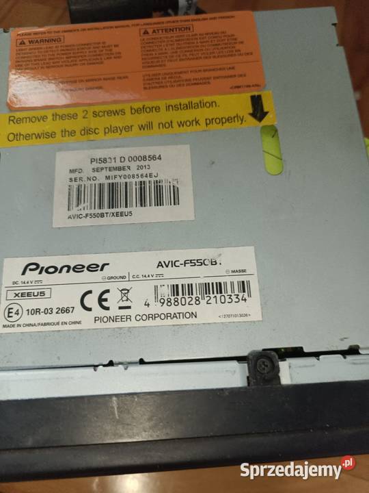 Wyświetlacz radio pioneer AVICF55OB Cmolas