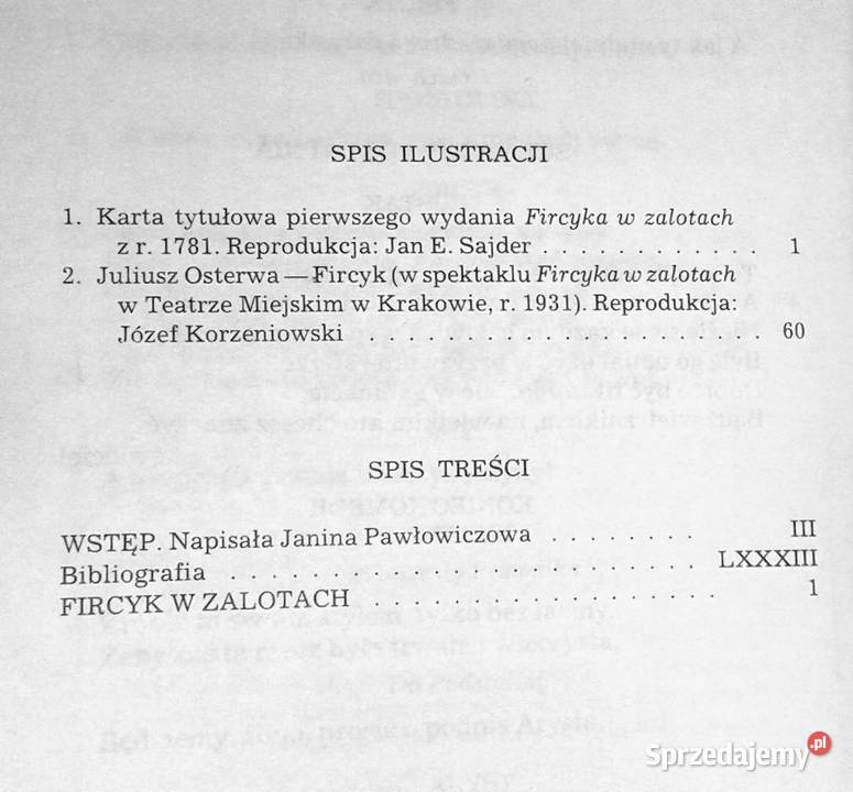 Fircyk w zalotach Franciszek Zabłocki