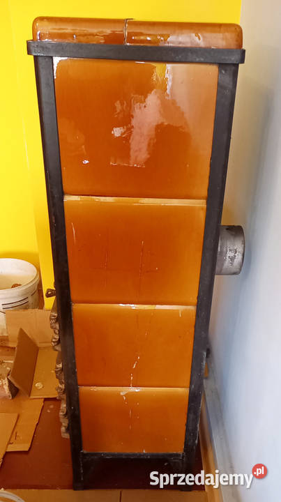 Piec kaflowy wolnostojący koza szamotowy antyk