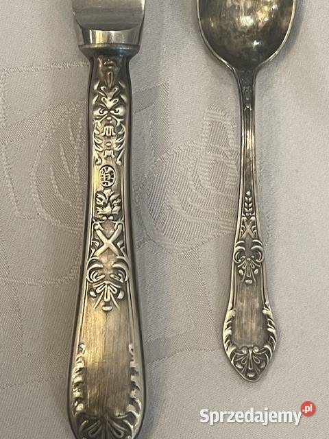 Zestaw zabytkowych sztućców platerowanych Fraget małopolskie Kraków