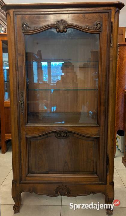 Piękna serwantkawitryna ludwikowska ciemny Dąbrowa Górnicza