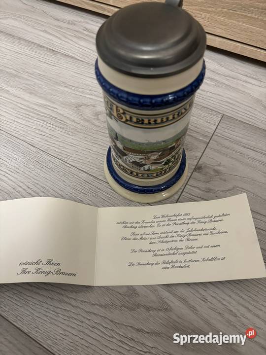 Sprzedam Orginalne kufle z papierami Lampka Szczecin sprzedam