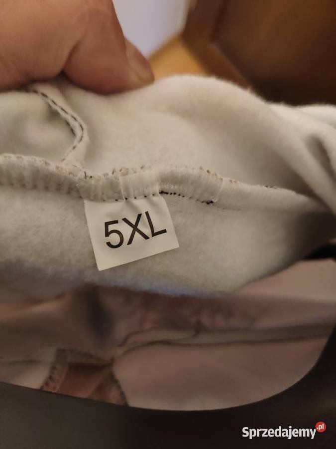 Ogromna nowa bluza lekko ocieplana 5XL jasny Kraków sprzedam