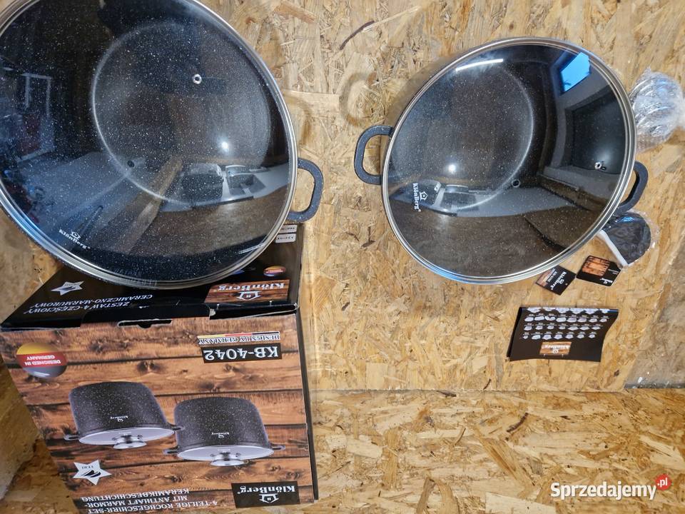 Zestaw garnków KlnBerg ceramiczne 4 el KB4042 AGD drobne Głogowa