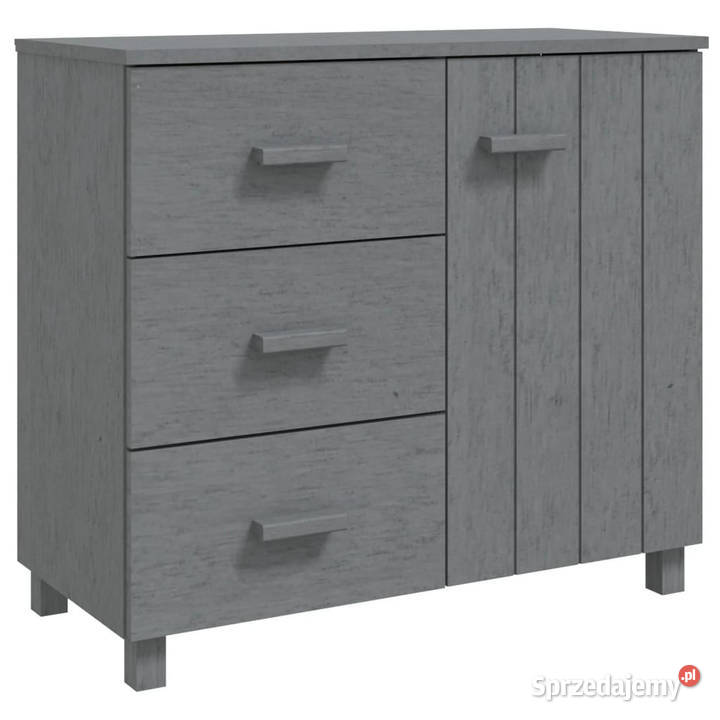Szafka HAMAR ciemnoszara 90x40x80 lite drewno Warszawa