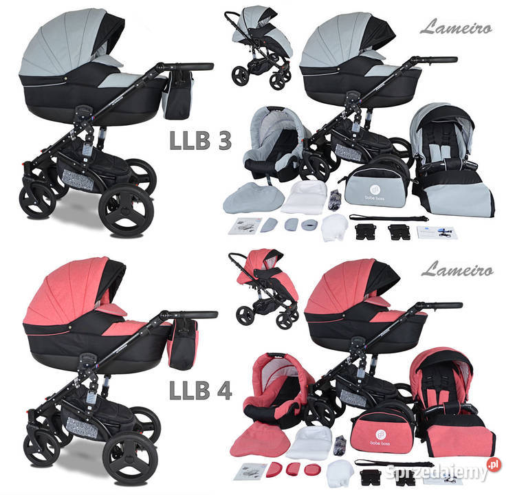 Wózek Dziecięcy Lameiro Limited 3w1 BabeBoss Amortyzatory  Jaworzno