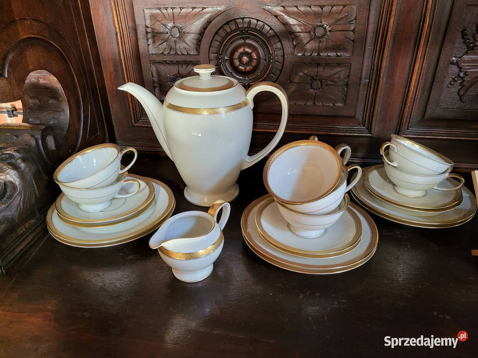 Serwis kawowy Rosenthal Winifred ecru złoto Rybnik