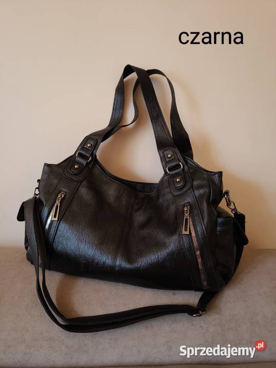 Torba damska na ramię Czarna pojemna Na ramię  Katowice