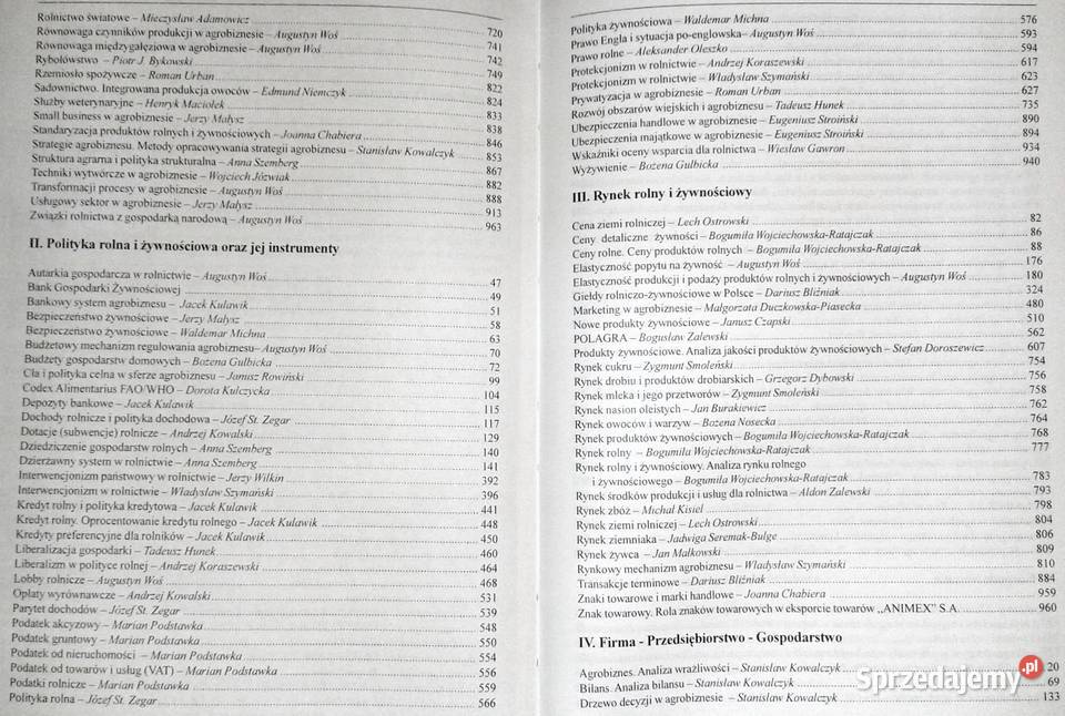 Encyklopedia Agrobiznesu Augustyn Woś Pozostałe Chełm sprzedam