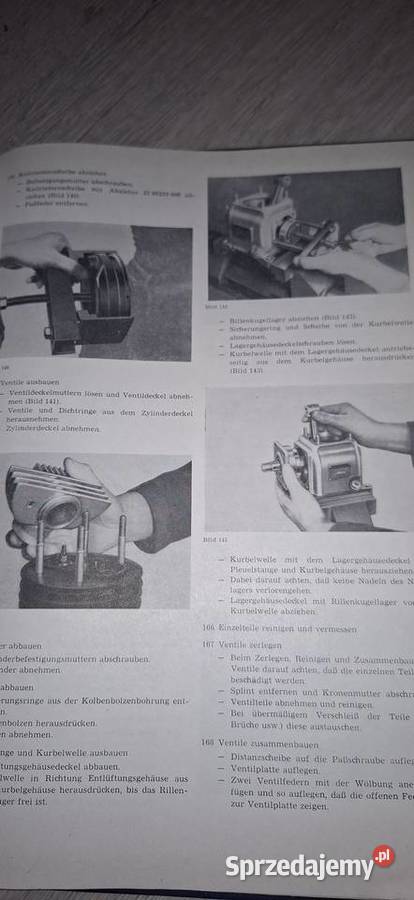 Dieselmotor 4 VD 145121SRW REPARATURHANDBUCH VEB Łęczyca