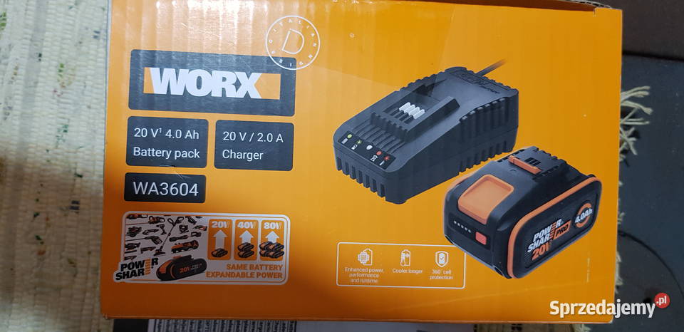 ORYGINALNY AKUMULATOR BATERIA WORX 20V WA3644 40 Stargard sprzedam