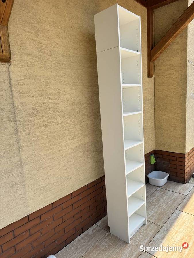 Regał z półkami biały słupek szafka na książki Garwolin sprzedam