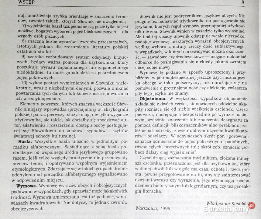 Słownik wyrazów obcych z almanachem Władysław Chełm